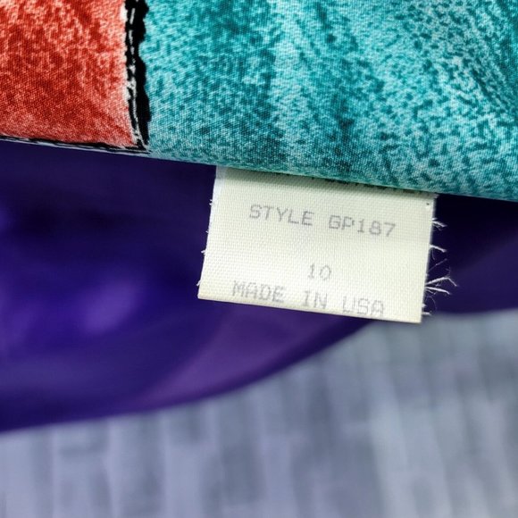 Vintage Multicolor Abstract Blazer - Picture 10 of 10